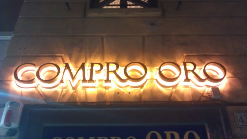 Compro oro - Gallery Insegne Luminose