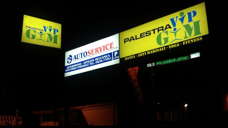 VipGym & Autoservice - Gallery Insegne Luminose